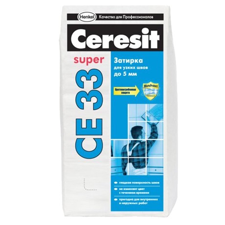 Затирка Ceresit CE, белая 2,0